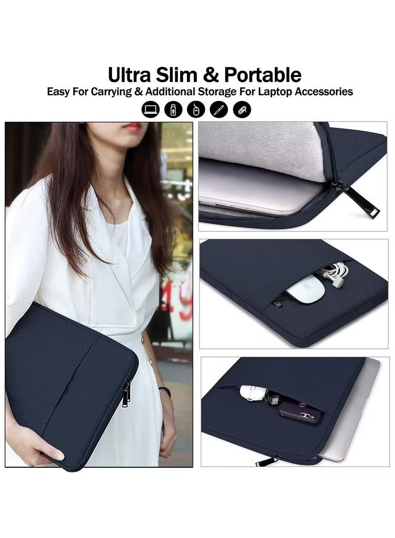 عربست غلاف حقيبة كمبيوتر محمول متوافق مع MacBook Air 13 بوصة M2 M3 M3 A3113 A3113 A3113 A2681 2010-20231 M1 A2337 M2 A2179 A1932، Pro M2 A2338 M2 A2338 M1 A2289 A2251 A2151 A2159 A2159 A1989 A1706 A1708 (أزرق بحري، 13.3 بوصة) - Image 2