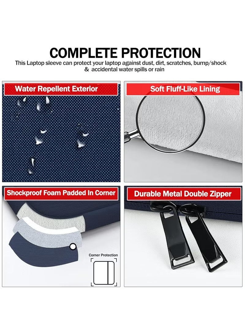 عربست غلاف حقيبة كمبيوتر محمول متوافق مع MacBook Air 13 بوصة M2 M3 M3 A3113 A3113 A3113 A2681 2010-20231 M1 A2337 M2 A2179 A1932، Pro M2 A2338 M2 A2338 M1 A2289 A2251 A2151 A2159 A2159 A1989 A1706 A1708 (أزرق بحري، 13.3 بوصة) - Image 4