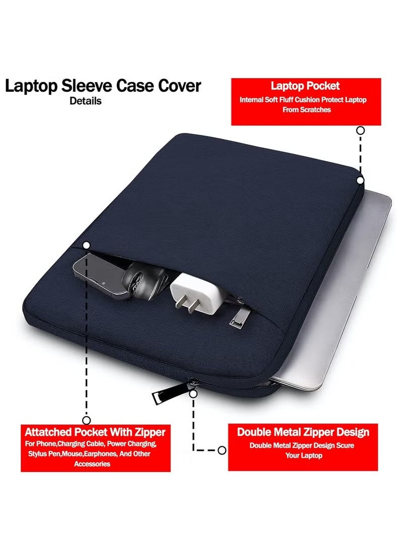 عربست غلاف حقيبة كمبيوتر محمول متوافق مع MacBook Air 13 بوصة M2 M3 M3 A3113 A3113 A3113 A2681 2010-20231 M1 A2337 M2 A2179 A1932، Pro M2 A2338 M2 A2338 M1 A2289 A2251 A2151 A2159 A2159 A1989 A1706 A1708 (أزرق بحري، 13.3 بوصة) - Image 5