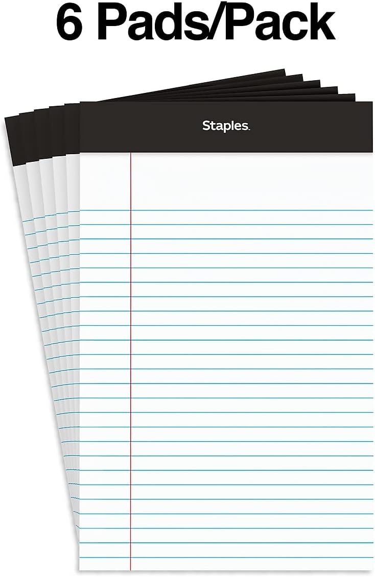 Staples Tru Red Dual Standard Narrow Ruled Jr Pad Assorted Colors Parent - Image 3