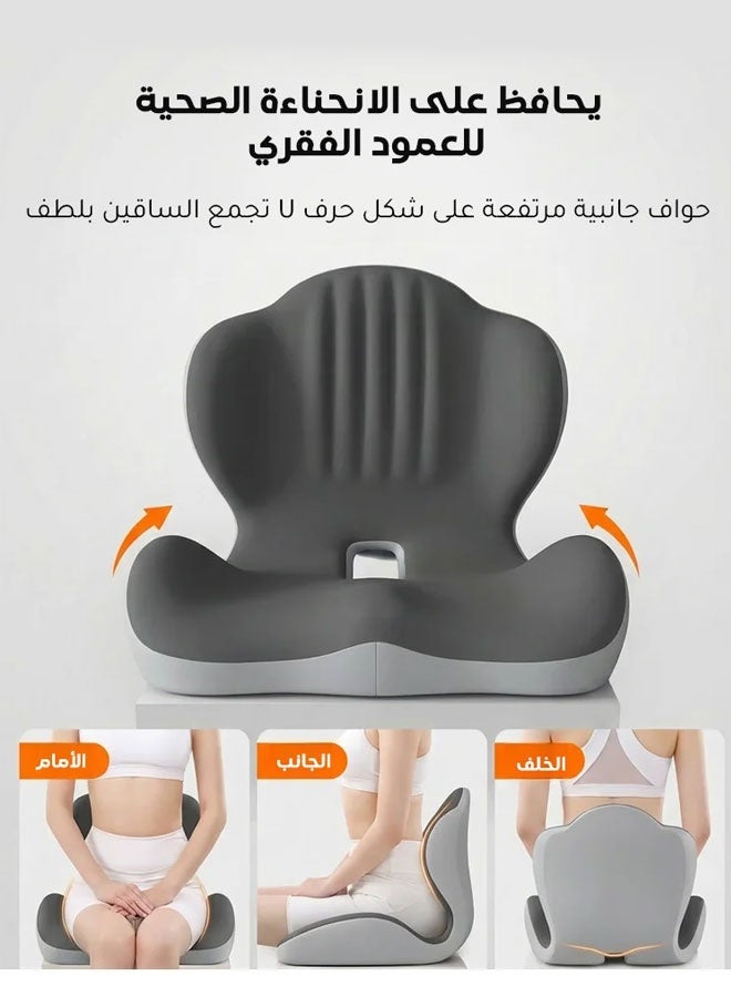Ergonomic Shell-Shaped Integrated Seat Cushion for Enhanced Back Support and Long-Sitting Comfort - Image 1
