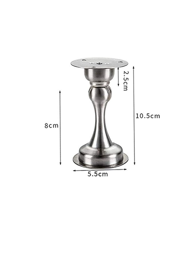 Door Stopper Bumper Magnetic Stainless Steel Door Holder Doorstop For Pvc Metal Wood Board Tile Platic Aluminum Sash Silver - Image 2