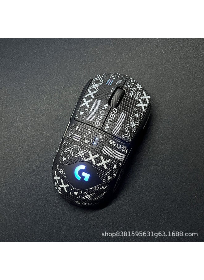 Generic - Anti-slip Mouse Stickers Logitech GPW One Or Two Generation GPROX Special All-inclusive Sweat-absorbent Anti-sweat Hand Stickers Lizard Skin-Color:gpw Second Generation [black Pikachu-full Package]] - Image 1