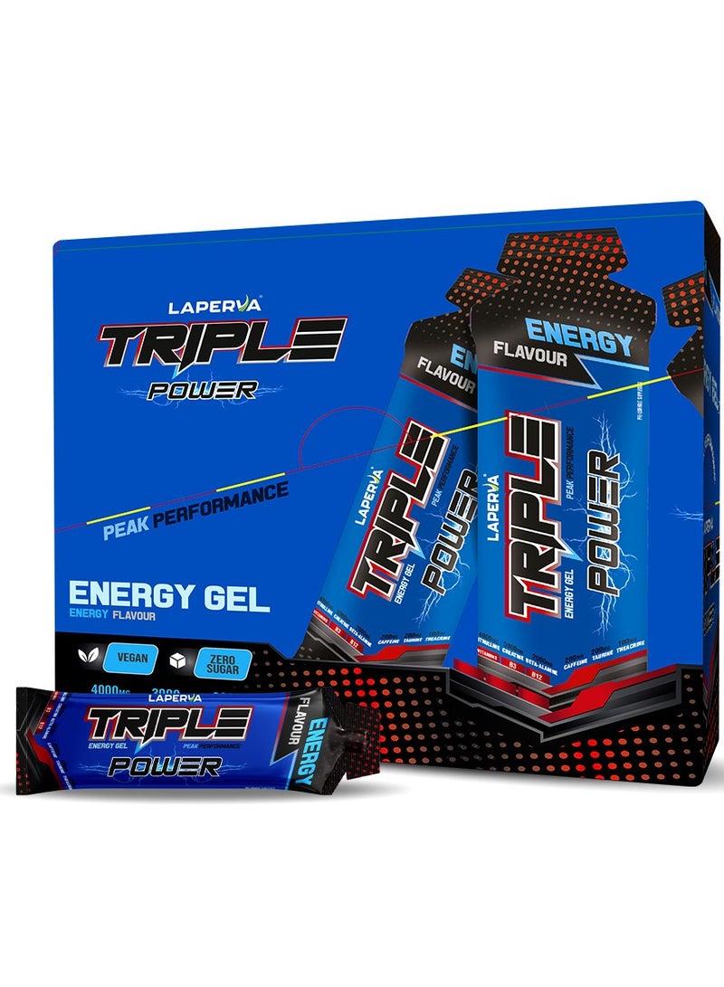 لابيرفا مكمل غذائي تريبل باور جل قبل التمرين، بنكهة الطاقة، قطعة واحدة - Image 2