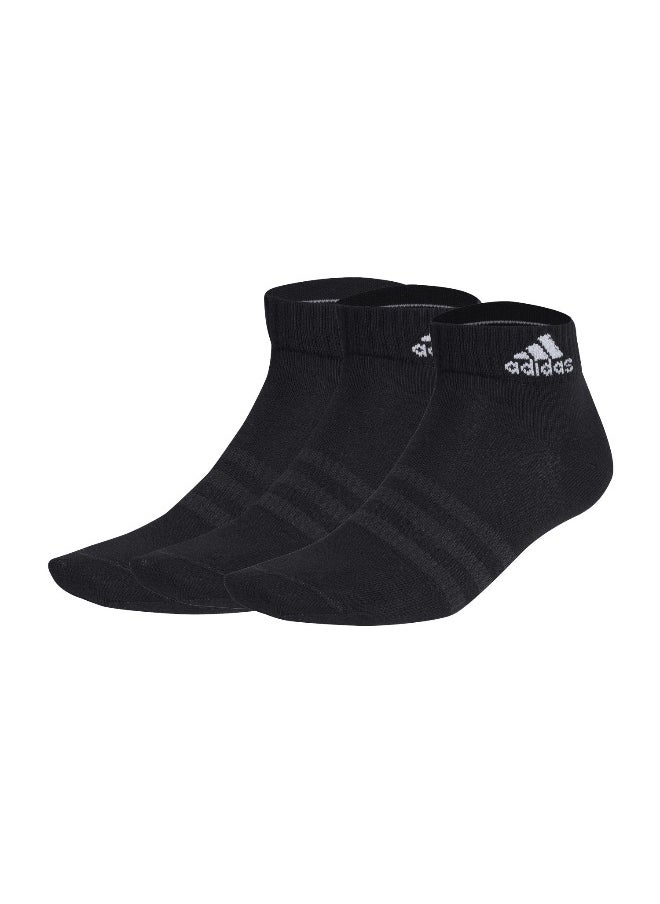 Adidas - adidas thin&light sportswear 3 pair pack unisex ankle socks - Image 1