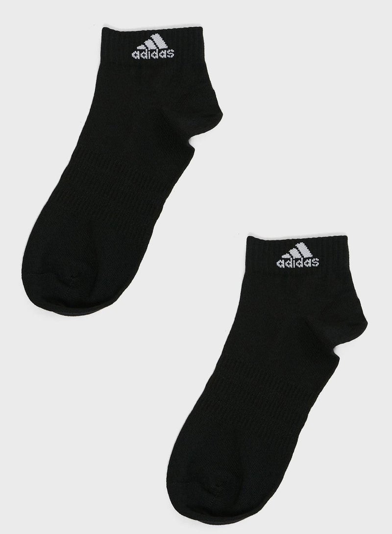Adidas Thin & Light Sportswear Ankle Socks 3 Pair Pack - Image 1