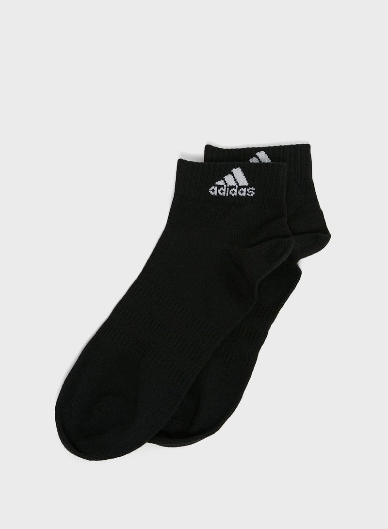 Adidas Thin & Light Sportswear Ankle Socks 3 Pair Pack - Image 3