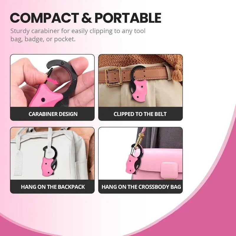PETO 2 packs  Pink Keychain Knife Gifts for Mom Mothers day, Cute Box Cutter Small Pocket Knife Gadgets, EDC Knives Tool with 1.34 inch Sharp Blade for Everyday Carry, Womens Stocking Stuffers Gifts for Her Summervibes - Image 5