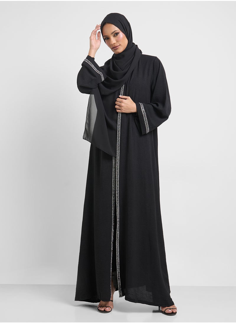 Khizana - Embellished Abaya & Sheila - Image 1