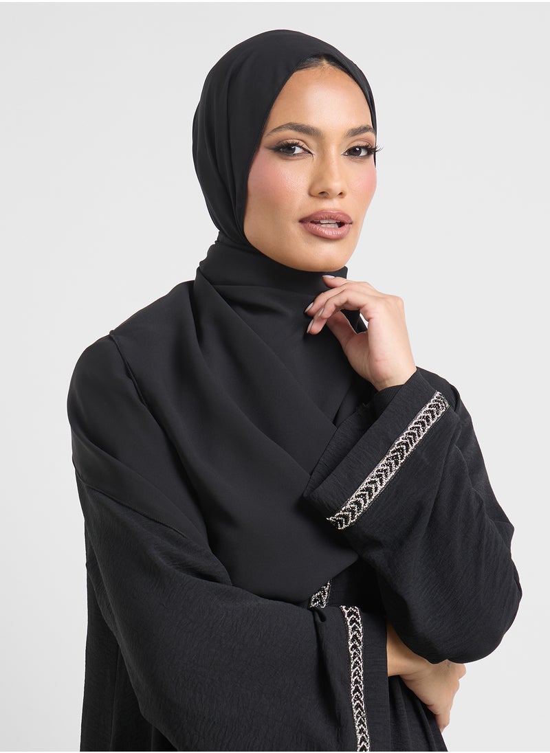 Khizana - Embellished Abaya & Sheila - Image 1