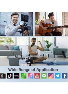 Tx DW 3-in-1 Wireless Lavalier Microphone for Live Video Recording – F11-2 | Clear Audio, Easy Setup, Long-Range Connectivity for Smartphones, Cameras, and PCs | Ideal for Vlogging, Streaming, Interviews, and More  - Image 3
