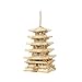 Rowood 3D Puzzles for Adults Wooden Model Kits for Adults to Build Gift on Birthday Christmas Fivestoried Pagoda 275 PCS - Image 2