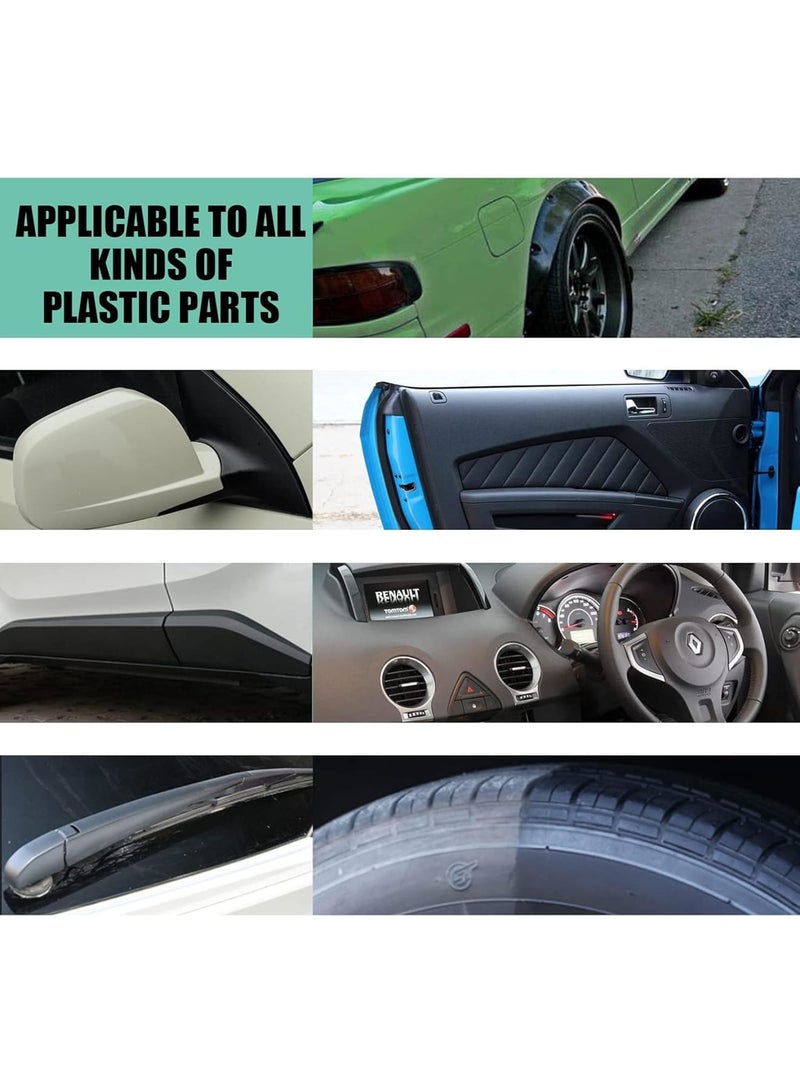 SOLARAE Plastic Refreshing, 2Pcs Plastic Revitalizing Coating Agent, Nano Plastic Refreshing Coating, for Car Automotive Interior Cleaning Agent New Car Restorer Cream Quick Restorer (50ml) - Image 5