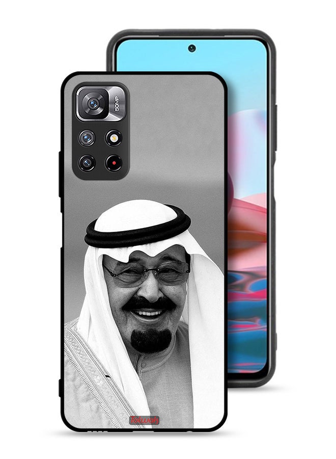 Tolwak Xiaomi Redmi Note 11S Protective Case Cover King Abdullah Smiling Photo - Image 1