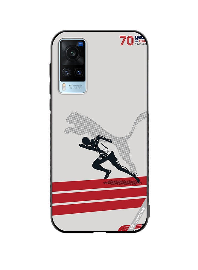 VR CREATIVE Protective Case Cover For Vivo X60 Puma Runner Design Multicolour - Image 1