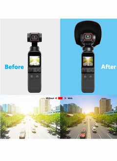 Excefore Lens Hood for DJI OSMO Pocket 2 + Lens Cover Cap + Hand Lanyard Camera Accessories Combo Lens Sunshade Guard Prevent Glare Protective Caps Adapter Holder Gimbal Protector Prevent Collision Scratch  - Image 3