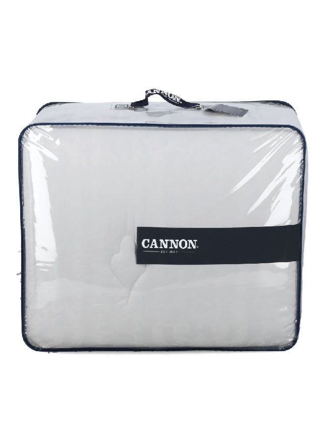 Cannon 4-Piece Premium Quality T300 Cotton Jacquard Comforter Set Light Grey Queen 27 x 60 x 50 cm CN CQ4PCT300-LGRD  - Image 1