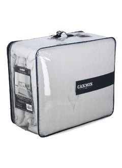 Cannon 4-Piece Premium Quality T300 Cotton Jacquard Comforter Set Light Grey Queen 27 x 60 x 50 cm CN CQ4PCT300-LGRD  - Image 3