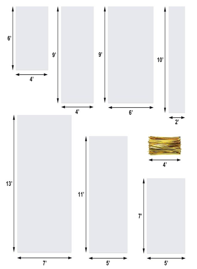 Searik 200 Pcs Pretzel Rod Bags 2x10 Inches, Small Clear Individual Plastic Cello Cellophane Treat Bags with Twist Ties for Chocolate Candies Cookies Candy Packaging Wrapping Gift Giving Party Favors - Image 2