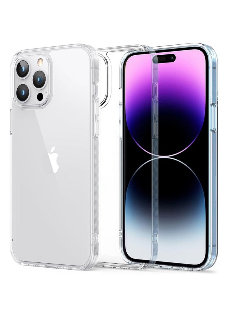 غطاء من الجوانب الناعمة من مادة TPU لهاتف Apple iPhone 14 Pro Max شفاف - Image 1