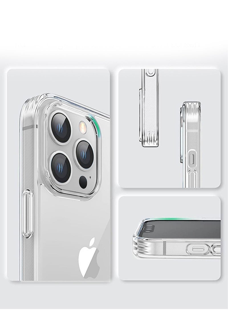 غطاء من الجوانب الناعمة من مادة TPU لهاتف Apple iPhone 14 Pro Max شفاف - Image 4