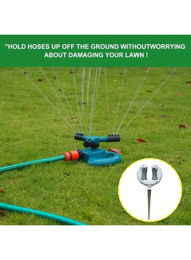 White Garden Pipe Rack Holder Portable Irrigation Accessory Durable Shelf Garden Guide Hose Positioning Roller Pointed Anti-Slip Courtyard Tool - Image 5