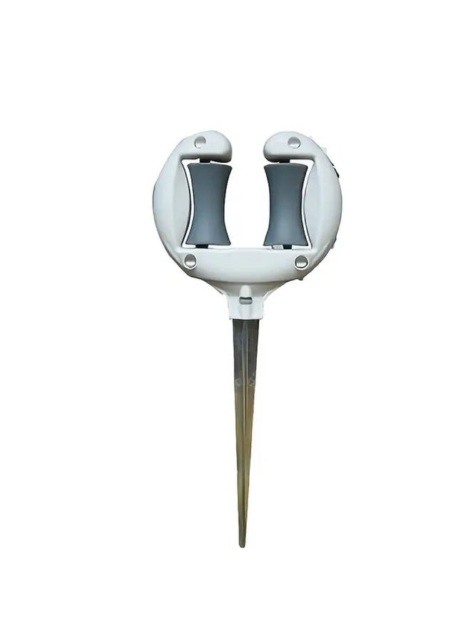 White Garden Pipe Rack Holder Portable Irrigation Accessory Durable Shelf Garden Guide Hose Positioning Roller Pointed Anti-Slip Courtyard Tool - Image 4
