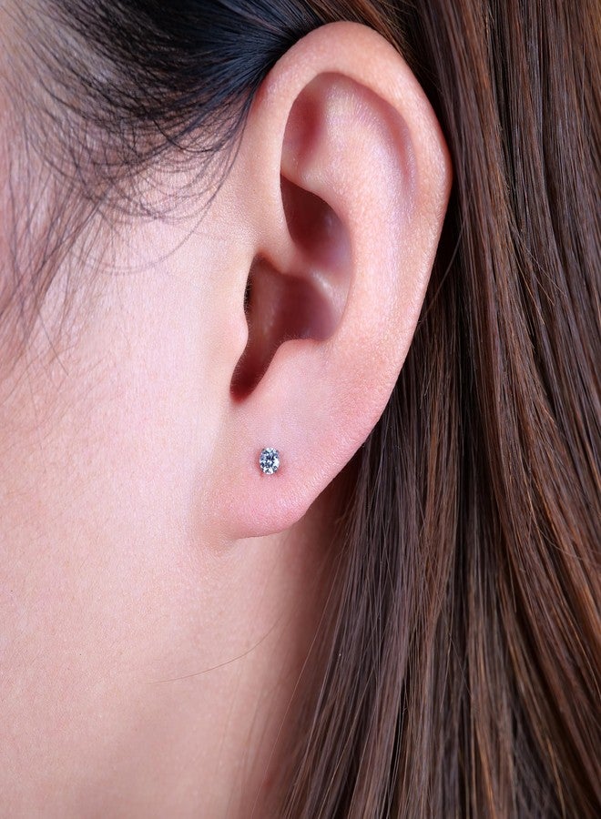 limerencia Pure Titanium Earing Stud for Sensitive Ear, F136 Implant Grade Flat Back Internally Threaded Stud Earring 18g for Cartilage/Tragus/Helix/Conch/Nose/Lip(3mm) - Image 2