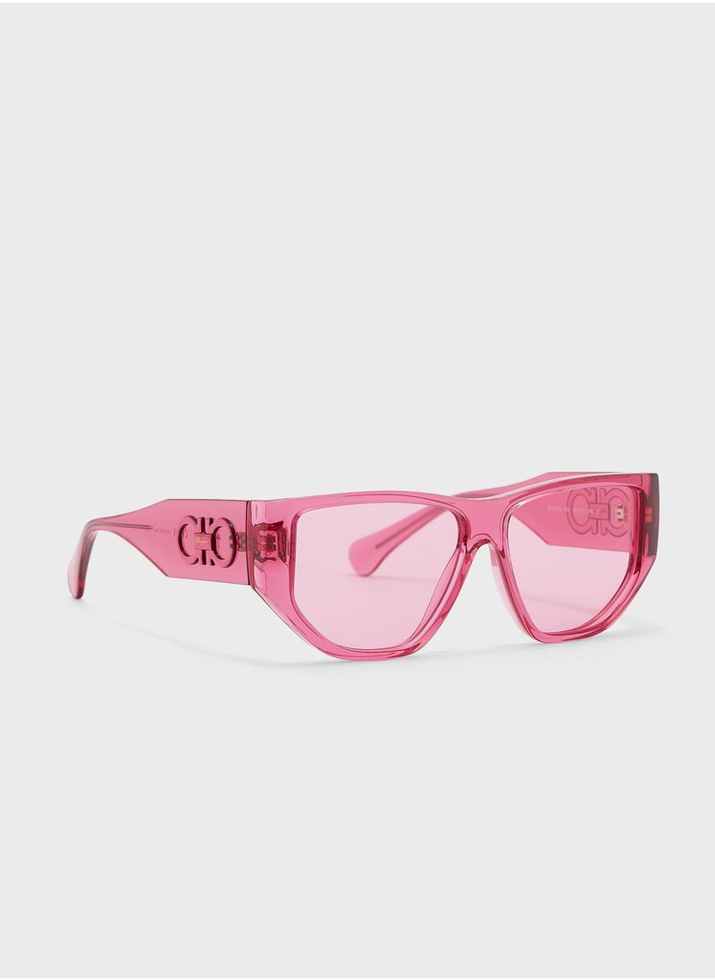 Salvatore Ferragamo - Modified Rectangle Sunglasses - Image 1