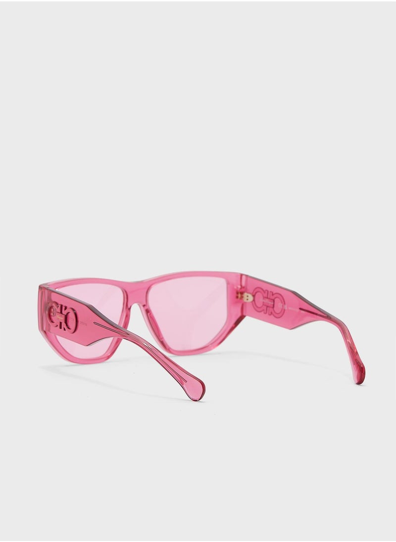 Salvatore Ferragamo - Modified Rectangle Sunglasses - Image 1