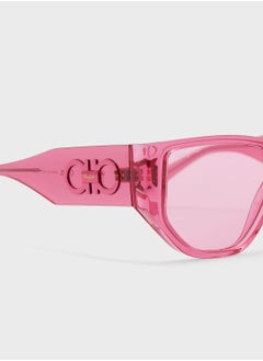 Salvatore Ferragamo Modified Rectangle Sunglasses  - Image 3