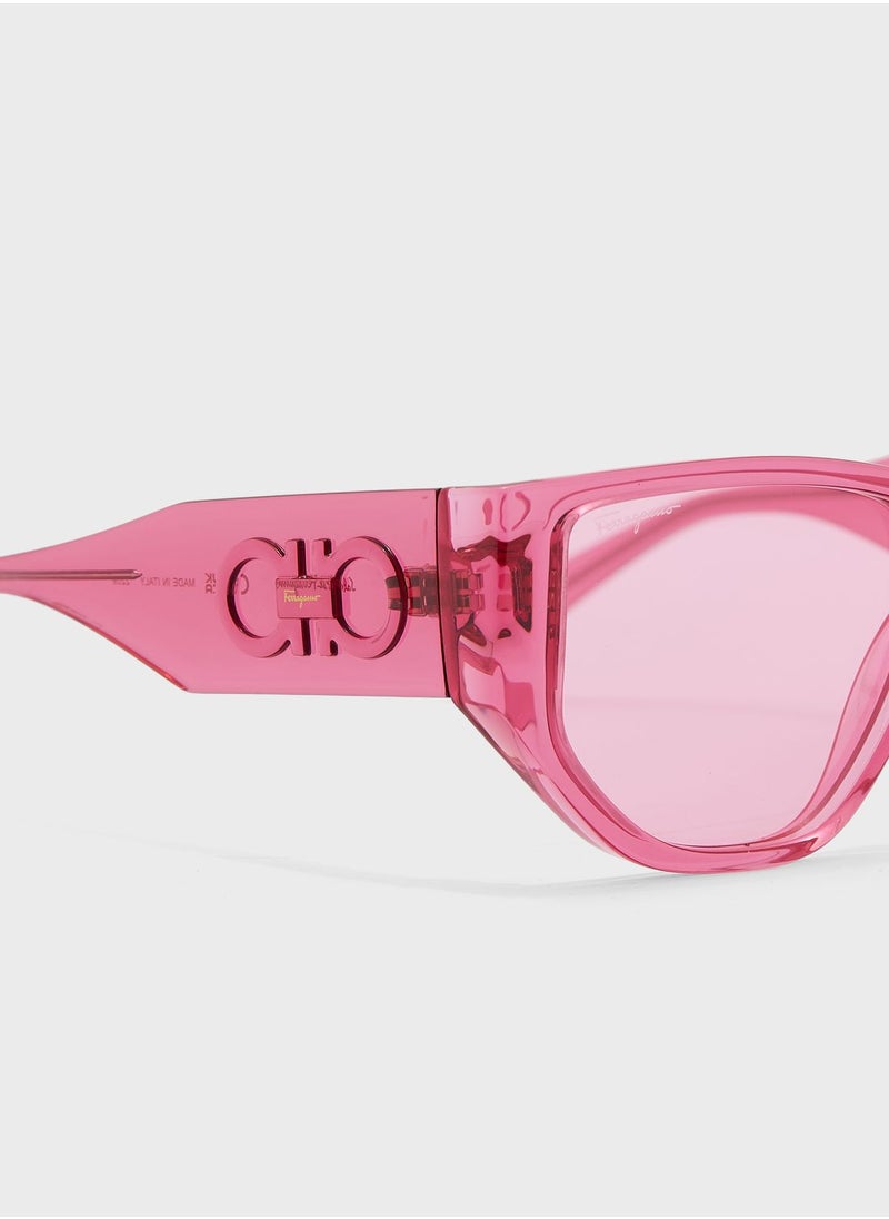 Salvatore Ferragamo - Modified Rectangle Sunglasses - Image 1