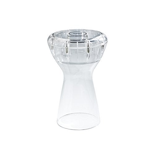 Wambooka Diamond Darbuka Drum with 8.75 inch Head, with Brass tuning keys and Padded Bag 17 inches Length (Crystal Clear PC) - Image 1