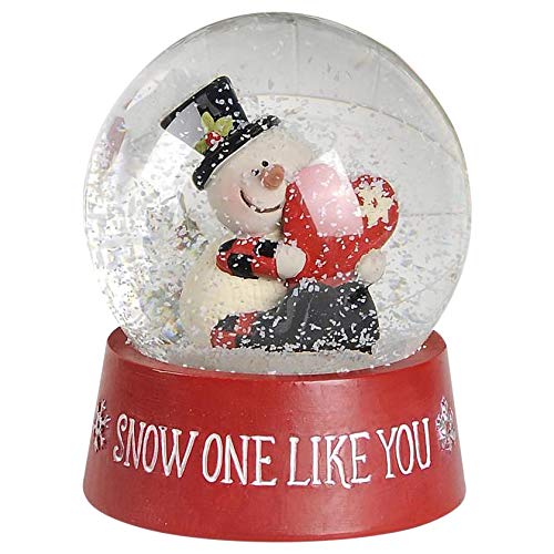 Blossom Bucket Snow One Like You Christmas Snow Globe with Snowman - Image 1