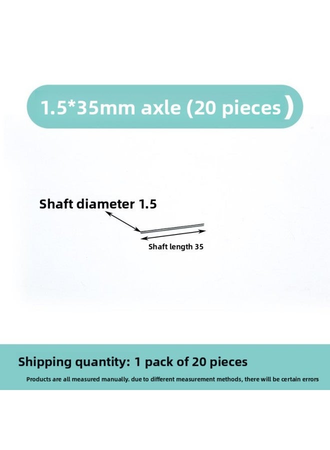 Multi-specification Shaft Package Toy Gear Short Shaft Drive Shaft Upgrade Small Axle Iron Shaft Rod Deceleration Motor Spare Parts 