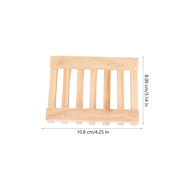 2pcs Natural Wood Soap Holder And Tray For Bathroom Shower Eco Friendly - Image 3
