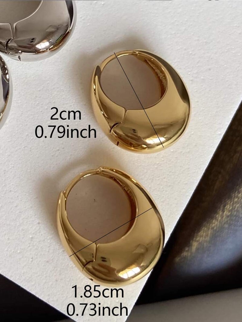 Shein 1 Pair French Style Vintage Minimalist Cool Tone Daily Women's Ear Cuffs - One  Size - Image 5