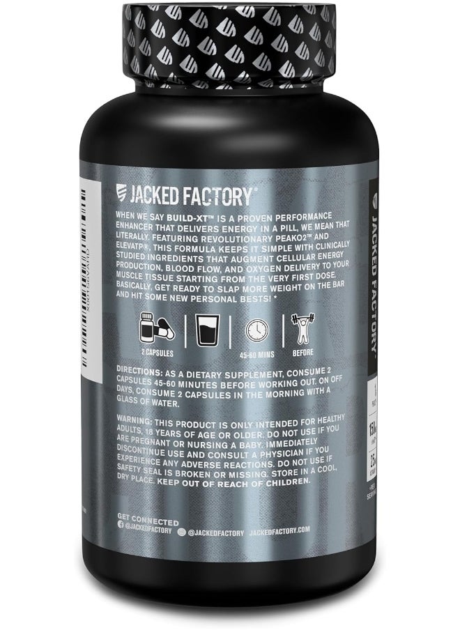 Build-Xt Muscle Builder - Daily Building Supplement - 60 Veggie Pills