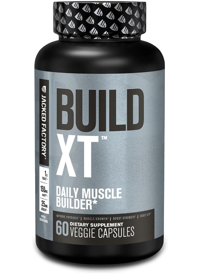 Build-Xt Muscle Builder - Daily Building Supplement - 60 Veggie Pills