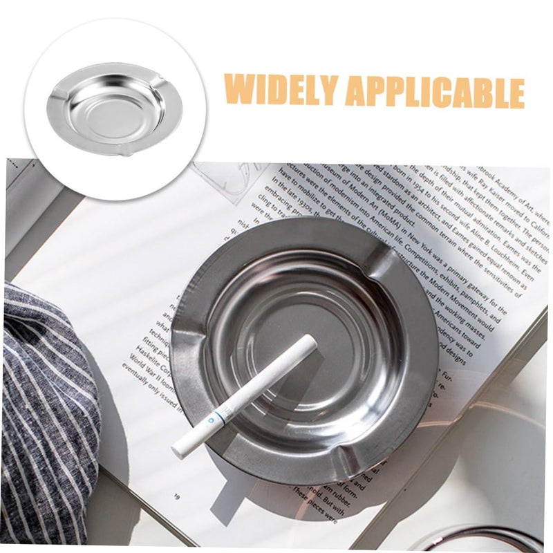 Stainless Steel Windproof Square Ashtray Set 10PCS for Indoor Outdoor Use - Image 4