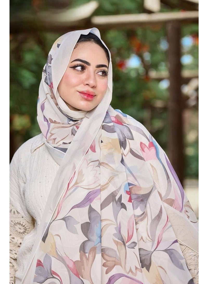 Scarf chiffon for women hijab 200×75 cm - Image 2