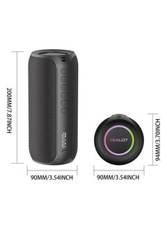 Zealot ZEALOT S32 Max Bluetooth Speaker, Portable 3D Stereo Speaker, Loud Sound Booming Bass, Waterproof Outdoor Subwoofer, 3600mAh Big Battery Long playtime, RGB Light For Party/Home/TV/Mobile Phone/Tablet  - Image 4