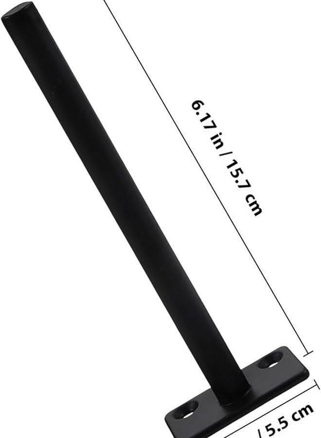 4 قطع من حوامل الأرفف المخفية الثقيلة، حوامل أرفف عائمة من الحديد بطول 12 بوصة - Image 3