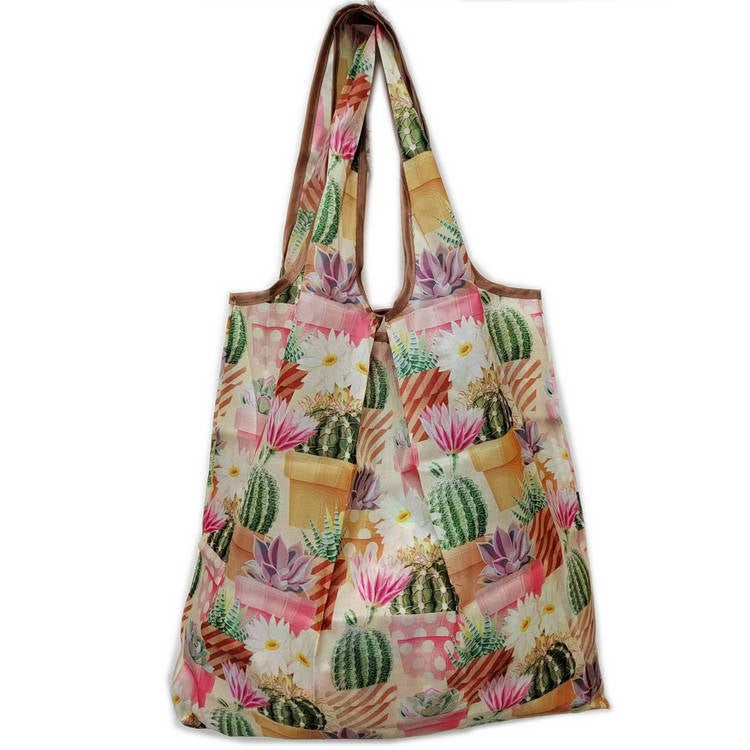 Portable Folding Floral Shopping Bag Sea of Flowers 
