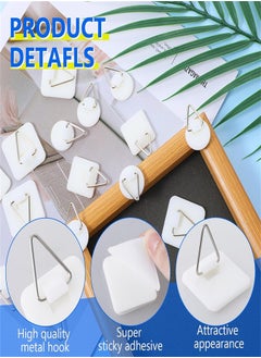 Generic Wall Plate Hanger Display Holder, 30 Pack Invisible Vertical Plate Holders Adhesive Picture Hanging Hooks Without Nails Plastic Sticky for Home Wall Art Photo Frame, 3 Size  - Image 4