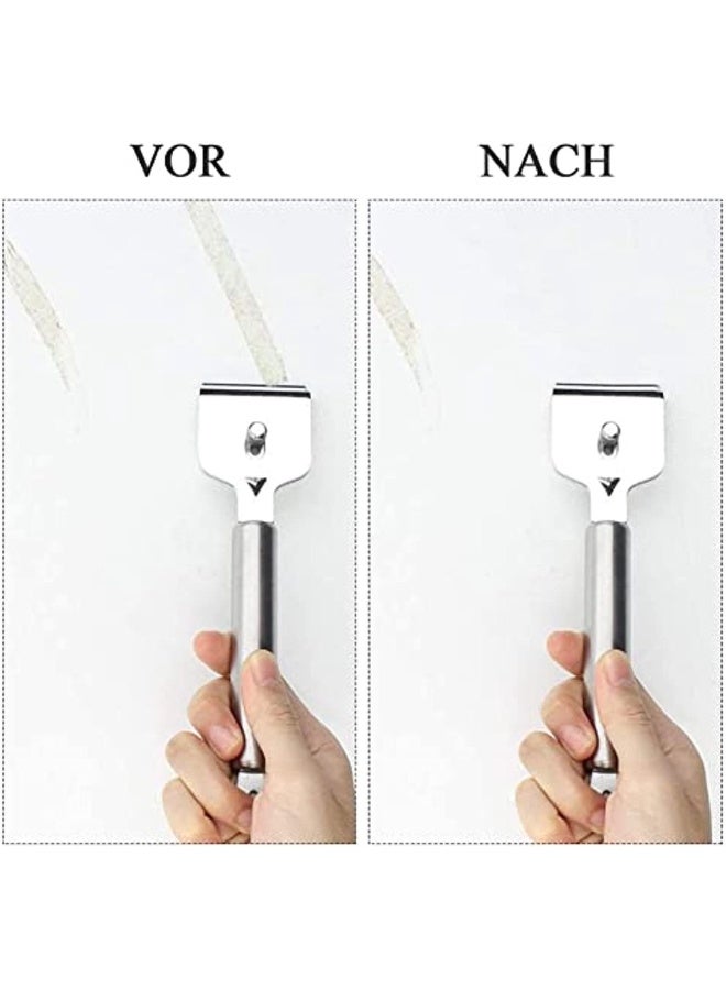 Stainless Steel Ceramic Hob Scraper with Replacement Blades High-Quality Glass Scraper Ceramic Hob Ceramic Hob Scratcher Reliable Scraper for Kitchen and Household  - Image 5