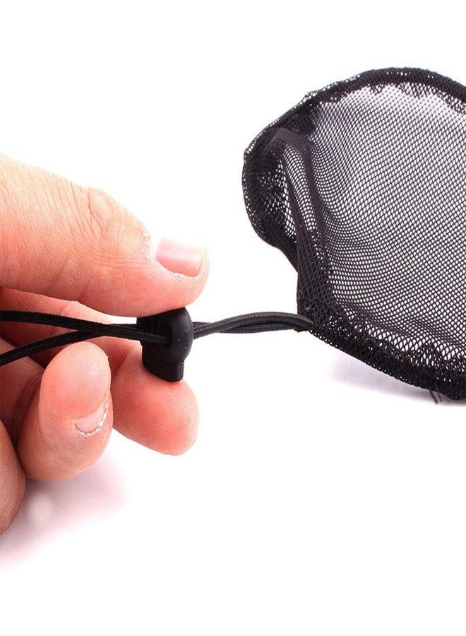 Teensery 6 Pcs Ponytail Net Stretchy Drawstring Ponytail Base Hair Net Weaving Net Cap for Women Ladies Girls (Round and Square) - Image 5