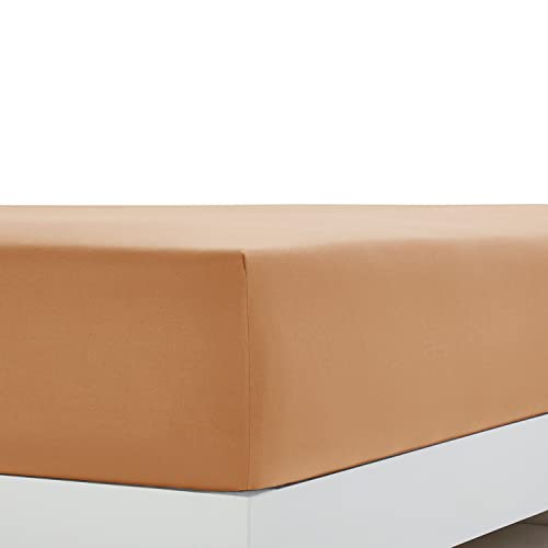 Clara Clark 1800 Premier Series 4pc Bed Sheet Set - King, Mocha Light Brown Carmel - Image 3