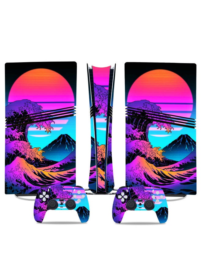 Generic Chivalrous PS5 Pro Stickers Full Body Stickers PS5 Pro Game Machine Stickers Protective Stickers Handle Stickers-Color:TN-P5PDigital-0124  - Image 1