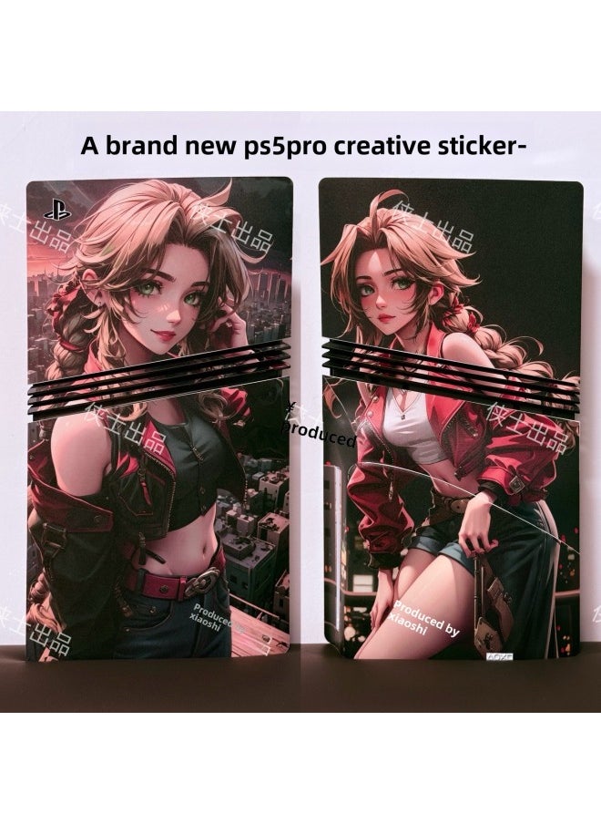 Generic Chivalrous PS5 Pro Stickers Full Body Stickers PS5 Pro Game Machine Stickers Protective Stickers Handle Stickers-Color:TN-P5PDigital-0124  - Image 2